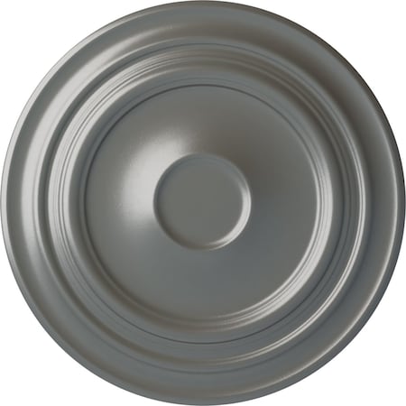 Ekena Millwork Giana Ceiling Medallion (Fits Canopies up to 7 7/8"), Hand-Painted Silver, 32 5/8"OD x 1 1/2"P CM32GISLS